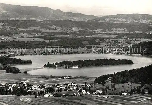 AK / Ansichtskarte Faakersee Fliegeraufnahme Faakersee