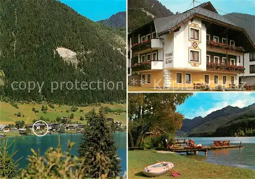 AK / Ansichtskarte Weissensee_Kaernten Ferienhof Neusacher Moor Seepartie Weissensee Kaernten