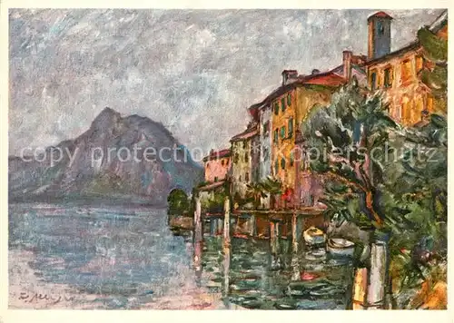 AK / Ansichtskarte Gandria_Lago_di_Lugano Debarcadero di Gandria Gandria_Lago_di_Lugano