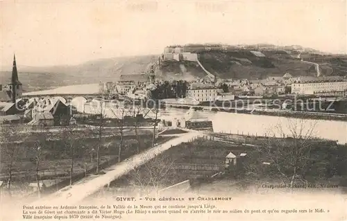 AK / Ansichtskarte Givet_Ardennes Panorama Charlemont Givet Ardennes