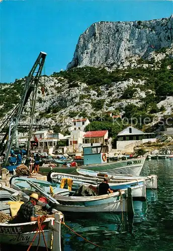 AK / Ansichtskarte Cassis Calanque de Morgiou Fischerboote Cassis