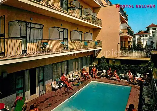 AK / Ansichtskarte Palma_de_Mallorca Hostal Bellver Piscina Palma_de_Mallorca