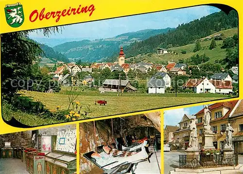 AK / Ansichtskarte Oberzeiring Panorama Teilansichten Asthma Heilstollen Oberzeiring