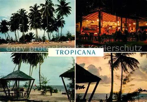 AK / Ansichtskarte Libreville Restaurant Tropicana Strand Palmen Libreville