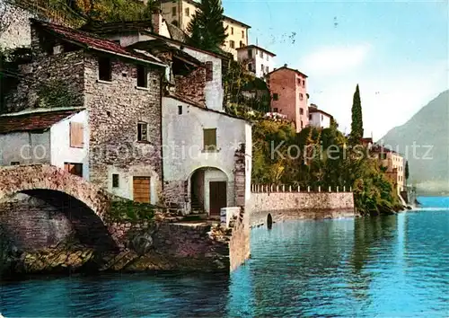 AK / Ansichtskarte Nesso_Lago_di_Como Haeuserpartie am Comer See Nesso_Lago_di_Como