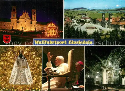 AK / Ansichtskarte Papst Johannes Paul II. Einsiedeln Klosterkirche  