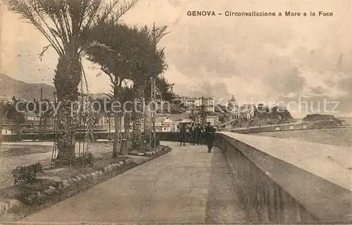 AK / Ansichtskarte Genova_Genua_Liguria Circonvallazione a Mare e la Foce Genova_Genua_Liguria