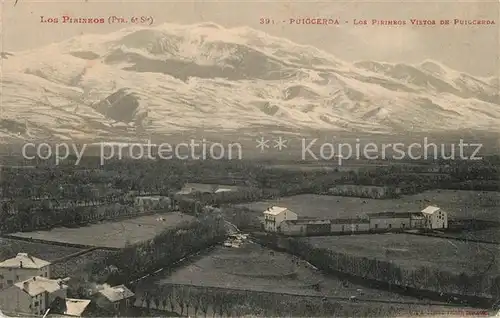 AK / Ansichtskarte Puigcerda Panorama los Pirineos Pyrenaeen Puigcerda