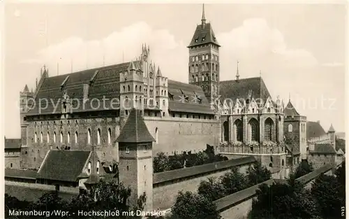 Marienburg_Westpreussen Hochschloss mit Danskor Marienburg_Westpreussen