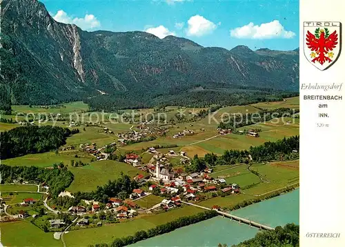 Breitenbach_Inn Fliegeraufnahme mit Brandenberger Berge Kienberg  Breitenbach Inn