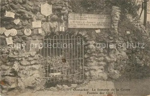 AK / Ansichtskarte Oostacker La fontaine de la Grotte Oostacker