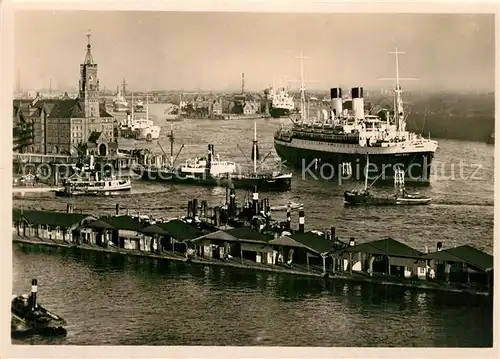 AK / Ansichtskarte Dampfer_Oceanliner Hamburg Kehrwiederspitze 