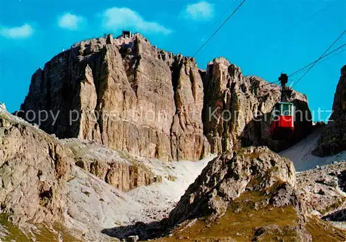 AK / Ansichtskarte Seilbahn Dolomiti Sass Pordoi Seilbahn