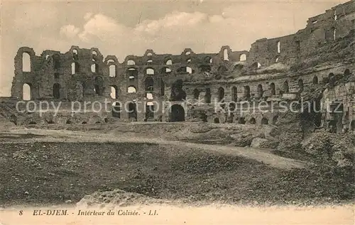 AK / Ansichtskarte El Djem Interieur du Colisee El Djem