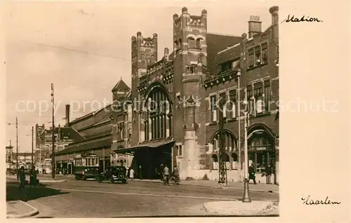 AK / Ansichtskarte Haarlem Station Bahnhof Haarlem