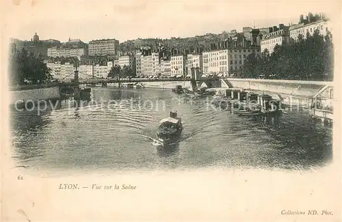 AK / Ansichtskarte Lyon_France Vue sur la Saone Lyon France