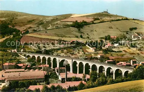 AK / Ansichtskarte Tarare Le Viaduc au fond Chapelle Bel Air Tarare