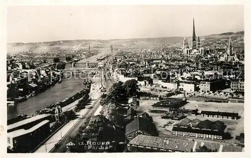 AK / Ansichtskarte Rouen Panorama Rouen