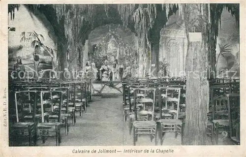 AK / Ansichtskarte Jolimont_Hainaut Calvaire de Jolimont Interieur de la Chapelle Jolimont Hainaut