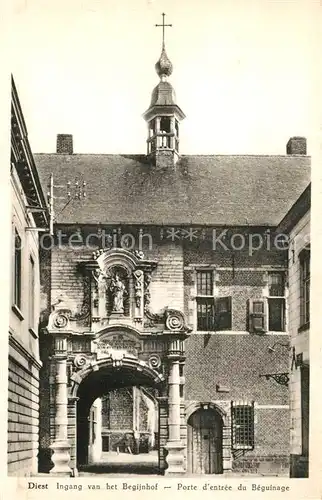 AK / Ansichtskarte Diest Ingang van het Begijnhof  Diest