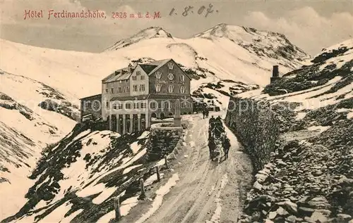 AK / Ansichtskarte Stilfserjoch_Passo_dello_Stelvio Hotel Ferdinandsh?he 