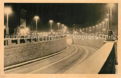 AK / Ansichtskarte Anvers_Antwerpen Entree du Tunnel pour vehicules sous lEscaut Vue prise le soir Anvers Antwerpen