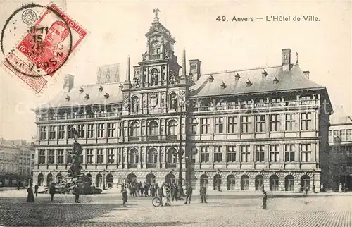 AK / Ansichtskarte Anvers_Antwerpen Hotel de Ville Anvers Antwerpen