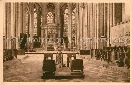 AK / Ansichtskarte Tournai La Cathedrale Le Choeur Tournai