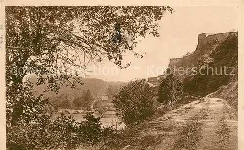 AK / Ansichtskarte Bouillon Le Chateau fort et le Pont Albert Bouillon