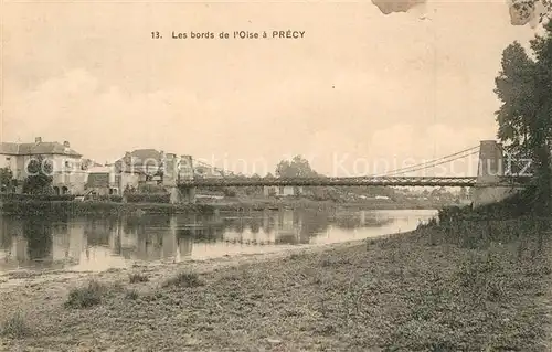 AK / Ansichtskarte Precy sur Oise Les bords de l Oise Pont Precy sur Oise