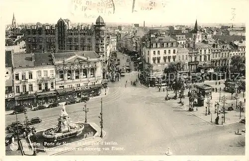 Bruxelles_Bruessel Porte de Namur et chaussee d Ixelles Bruxelles_Bruessel