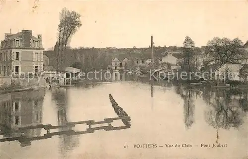 Poitiers_Vienne Vue du Clain Pont Joubert Poitiers Vienne