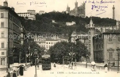 Lyon_France Le Cours de l Archeveche Lyon France