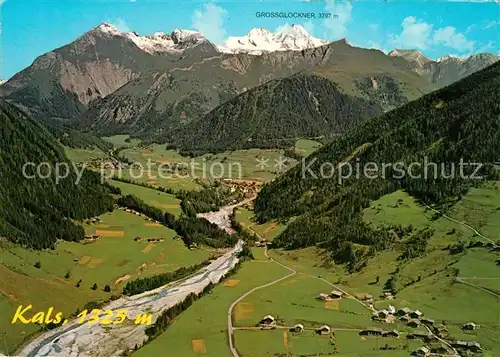 AK / Ansichtskarte Kals_Grossglockner Hoehenluftkurort Hohe Tauern Fliegeraufnahme Kals Grossglockner