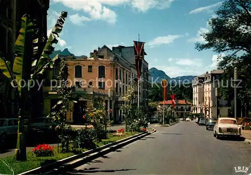 Aix les Bains Avenue des Thermes la gare et la Dent du Chat Aix les Bains