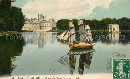 Fontainebleau_Seine_et_Marne Bateau du Prince Imperial Fontainebleau_Seine