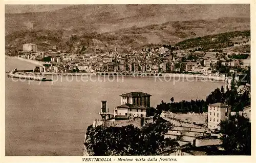 Ventimiglia_Liguria Mentone vista dalla Frontiera  