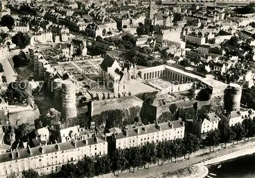 Angers Le Chateau du Roi Rene Vue aerienne Angers