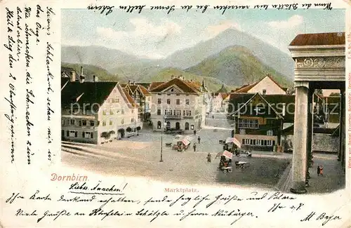 AK / Ansichtskarte Dornbirn_Vorarlberg Marktplatz Dornbirn Vorarlberg