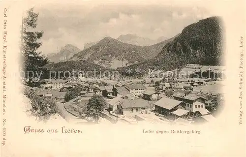 AK / Ansichtskarte Lofer Panorama mit Reithergebirge Lofer