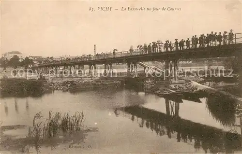 Vichy_Allier La Passerelle un jou de Courses Vichy Allier