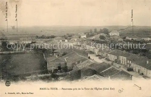 Mars la Tour Panorama pris de la Tour de l Eglise Mars la Tour