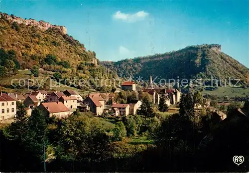 Baume les Messieurs Vue d ensemble et l Abbaye Teilansicht mit Kloster Baume les Messieurs