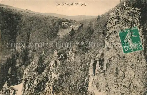 La_Schlucht Landschaftspanorama Vogesen Felsen La_Schlucht