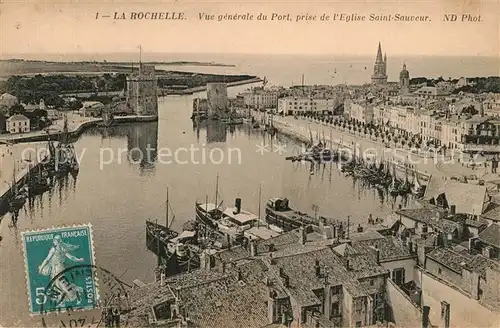 La_Rochelle_Charente Maritime Vue generale du Port prise de l Eglise Saint Sauveur La_Rochelle