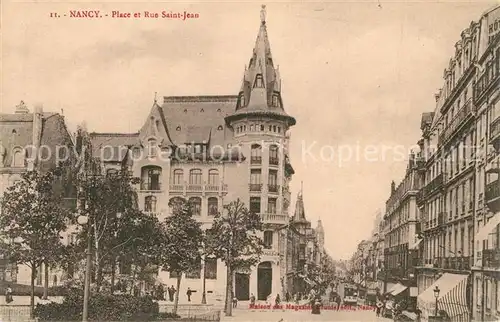 Nancy_Lothringen Place et Rue Saint Jean Nancy Lothringen