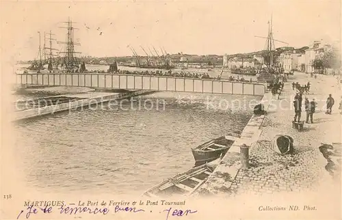 Martigues Le Port de Ferriere et le Pont Tournant Martigues