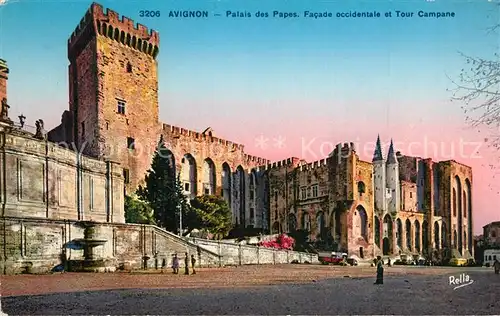 Avignon_Vaucluse Palais des Papes Tour Campane Avignon Vaucluse