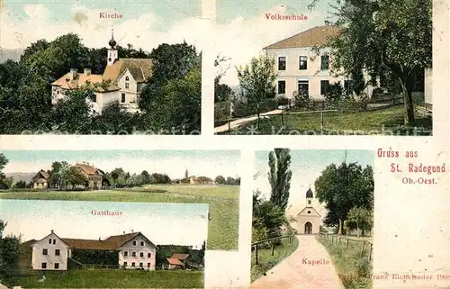 St_Radegund Kirche Volksschule Gasthaus Kapelle St_Radegund