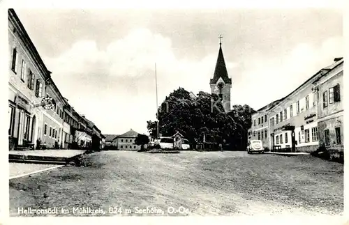 Hellmonsoedt Strassenpartie Kirchturm Hellmonsoedt